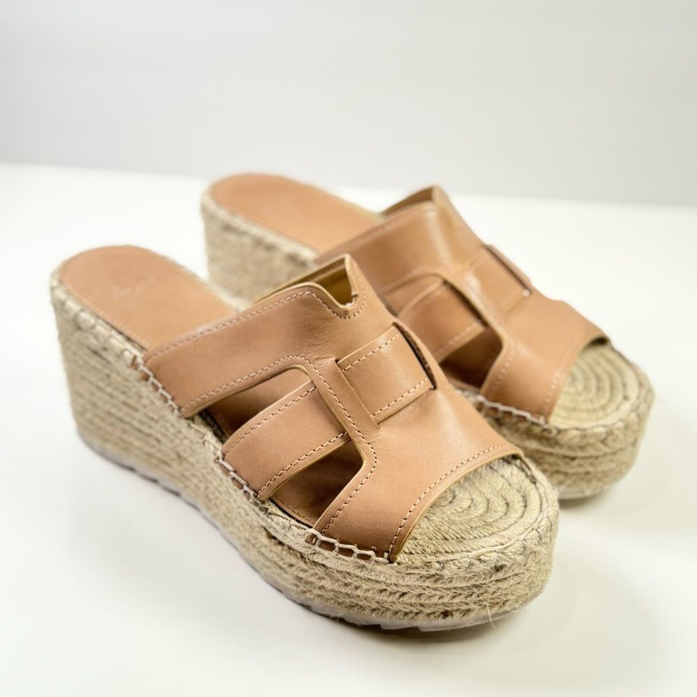 Marc Fisher Robbyn Espadrille Platform Wedge Sandal Size 7.5